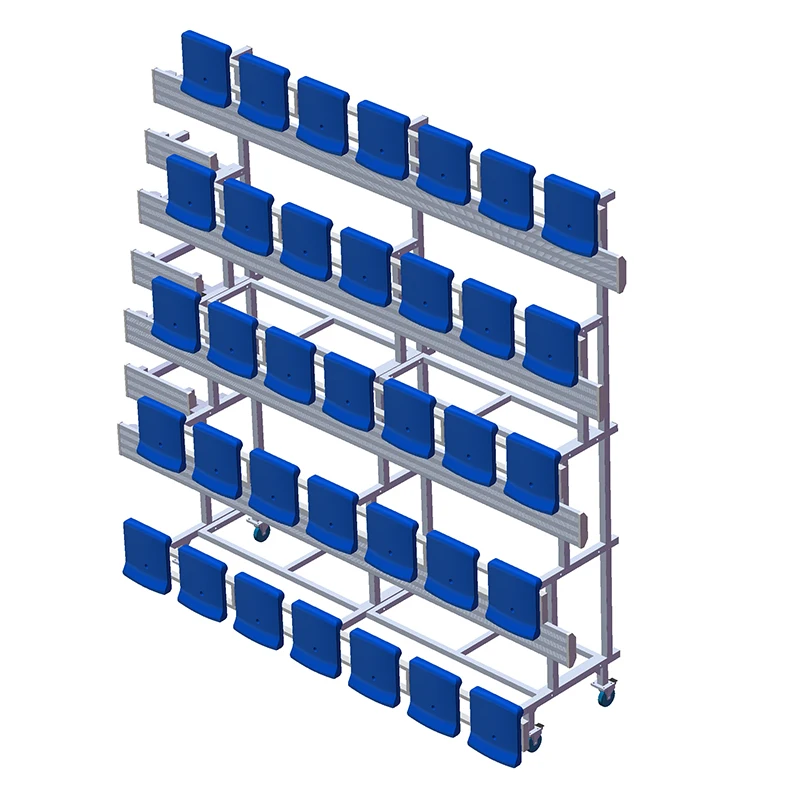 Wholesale indoor stadium retractable bleachers tribune telescopic bleachers grandstand for Basketball court Theater