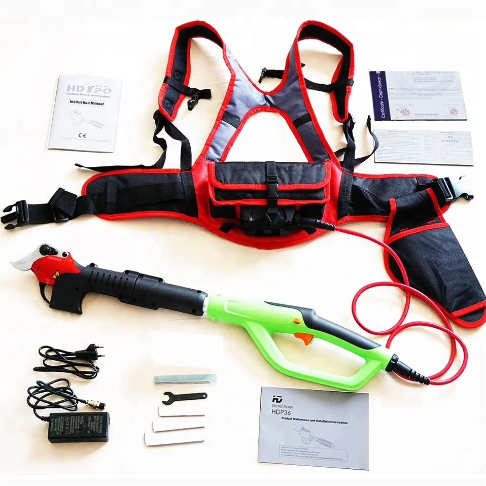 Electric pruning shears bypass hand tools battery powered pruning shears branch cutting scissors