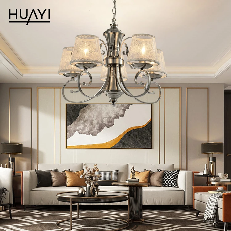 HUAYI European Modern Indoor Artistic Hanging Lights Chandelier E26 E27 Bedroom Living Room LED Pendant Light