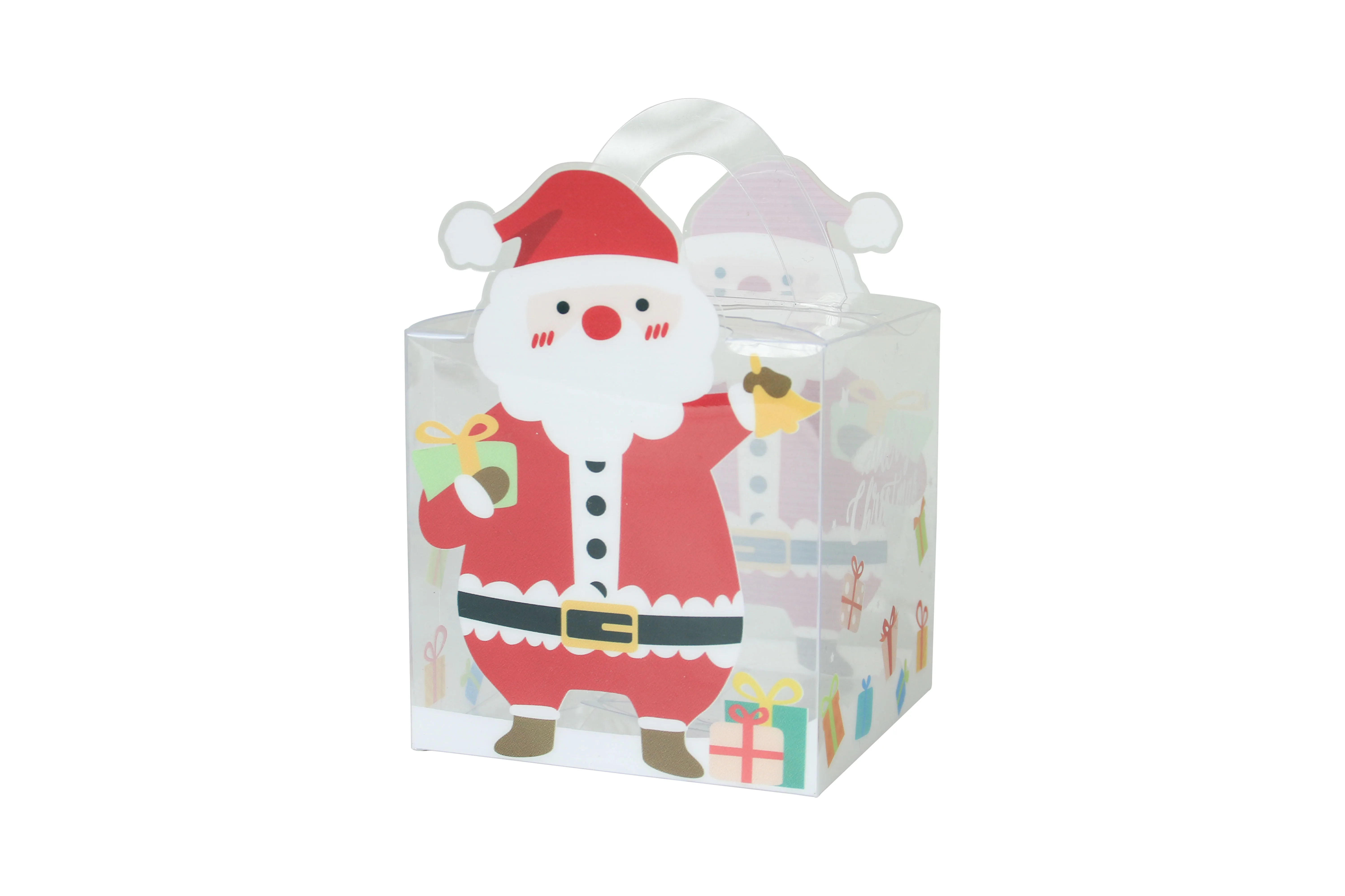 2022 New Design hotly sold Transparent Christmas Cookie  Boxes Doughnut Gift Boxes Bakery Box For Party Supplies