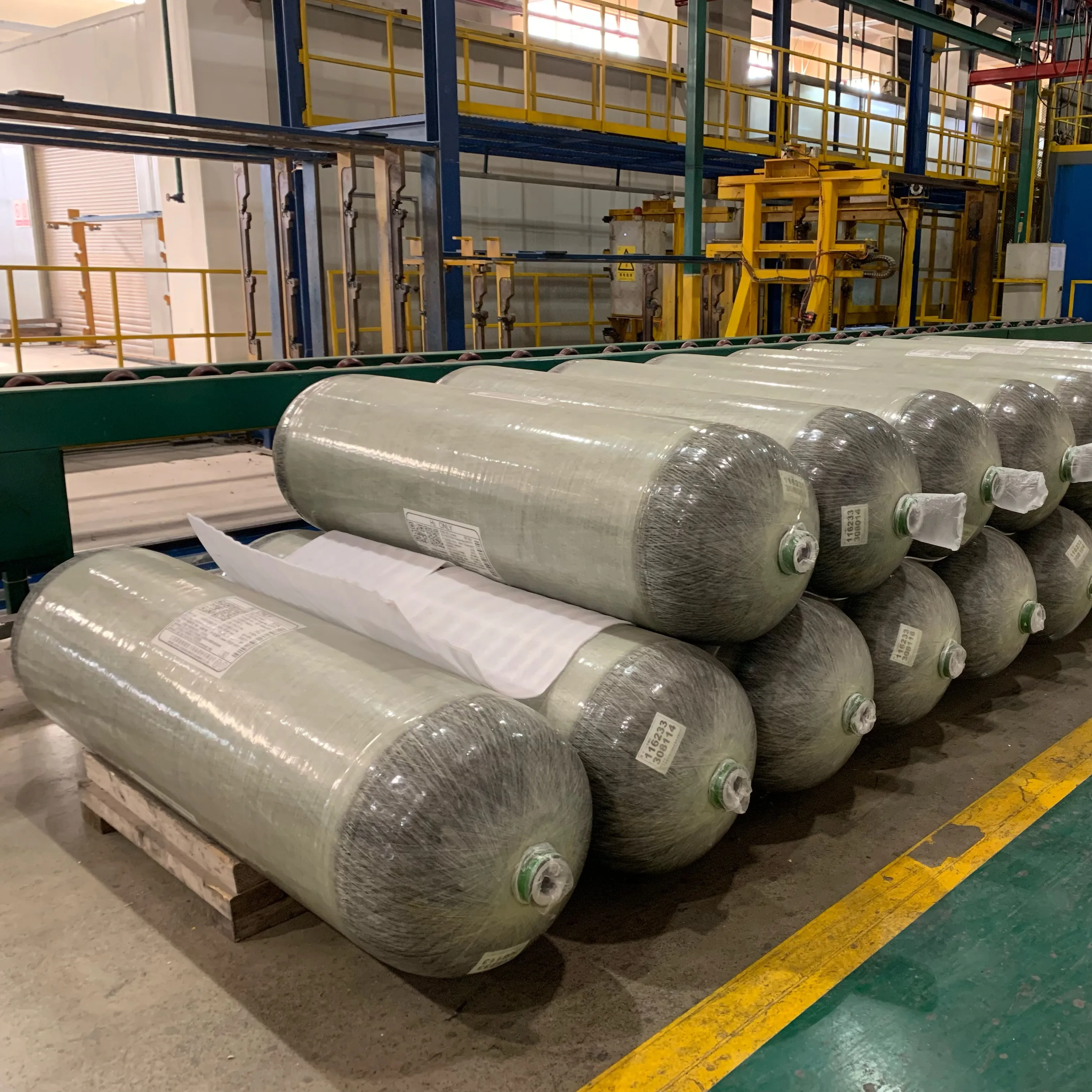 35 MPa 350 bar Large Volume High Pressure Hydrogen Storage Bottle System for Boats