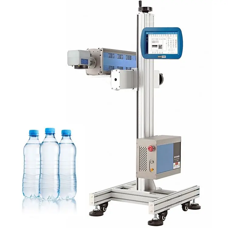 Новый широкоформатный QR-код DM код 5 Вт uv jpt лазерная маркировочная машина для упаковки пленки заполнение укупорки производственной линии 30 co2