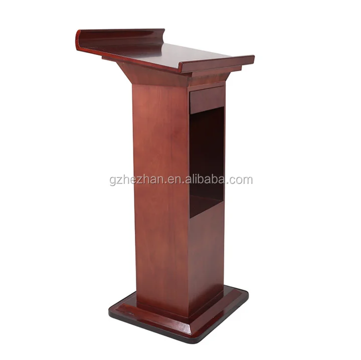 
Wooden Church Pulpit Speech Podium Floor-Standing Lectern Column Conference presentations Podium 