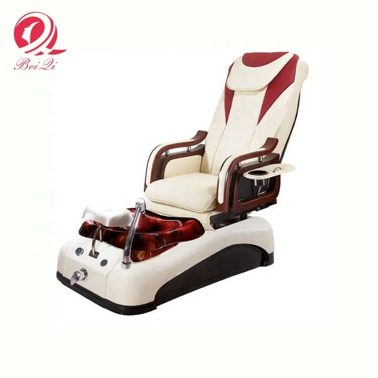 Cheap beauty salon furniture stylish chaise de massage foot spa pedicure chair with basin