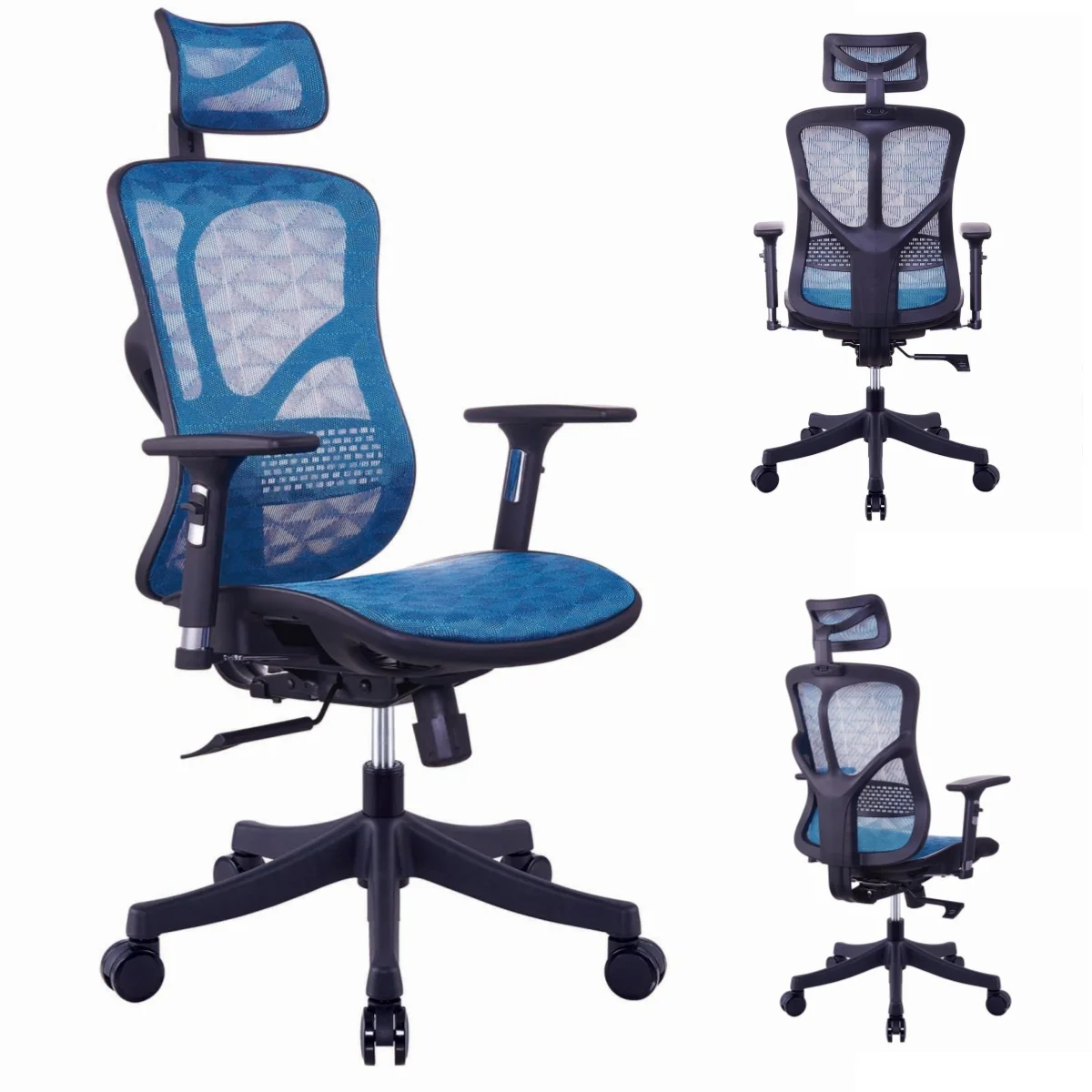 Factory price 3D armrest ergonomic chair high back luxury design office chair
