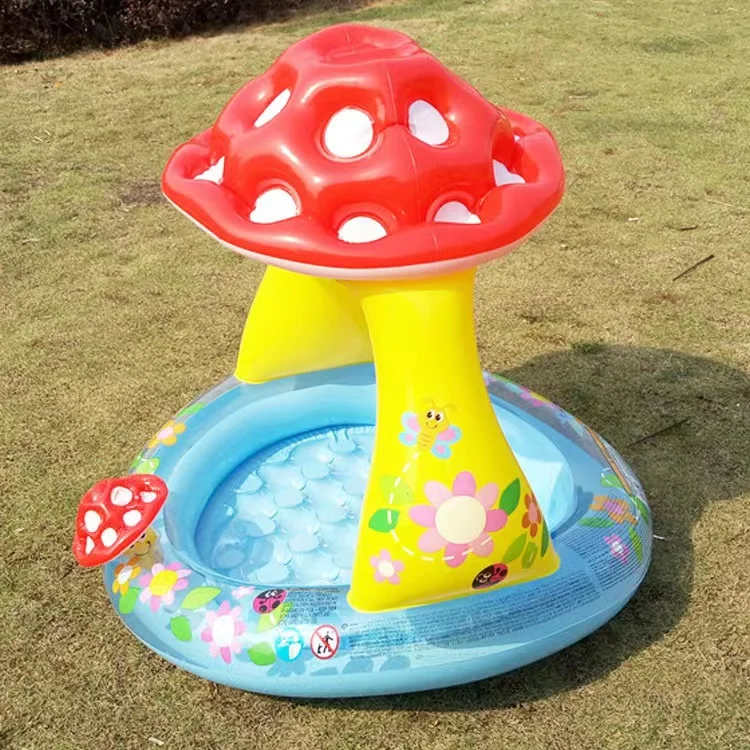 Intex 57114 Cross-border inflatable pool Children splashing mushroom awning bath tub for baby