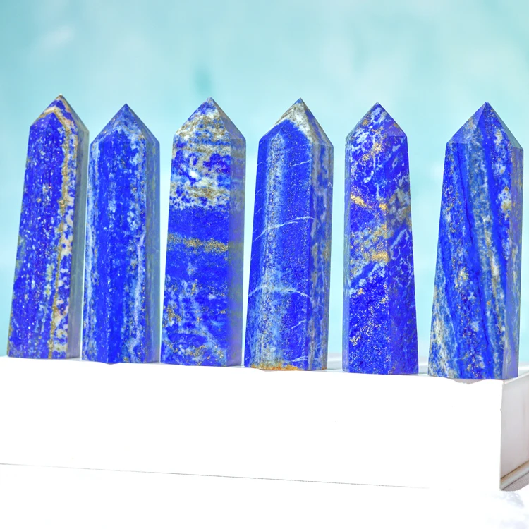 Wholesale High Quality Crystal Beautiful Polished Blue Sodalite Point Natural Crystal Tower For Decoration
