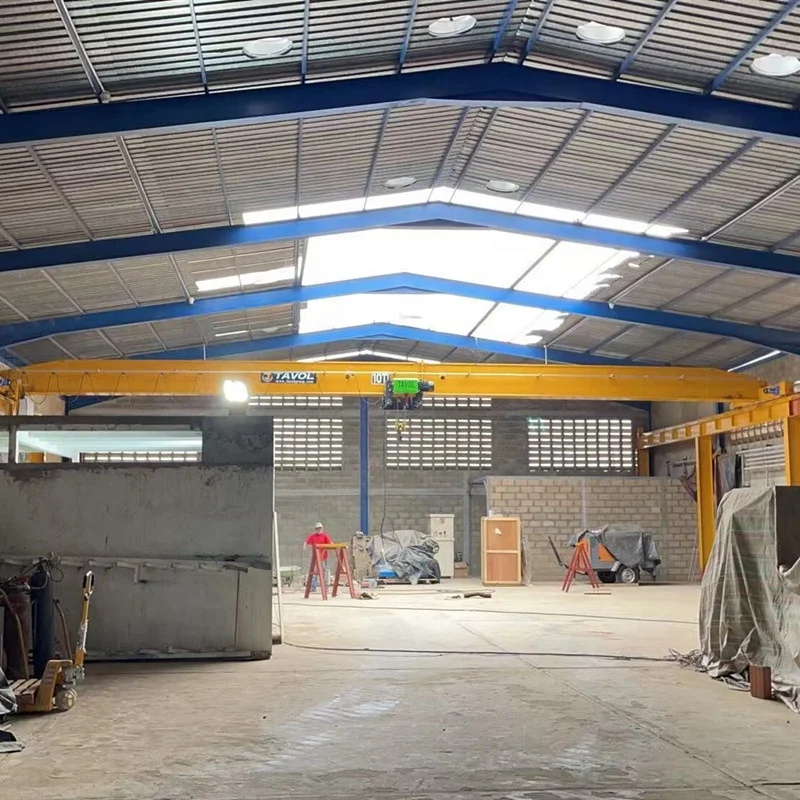 Tavol Brand Top Technique Pendent Line Control Bridge crane 5 Ton 10 Ton  Single Girder Electric Traveling Overhead Crane for W