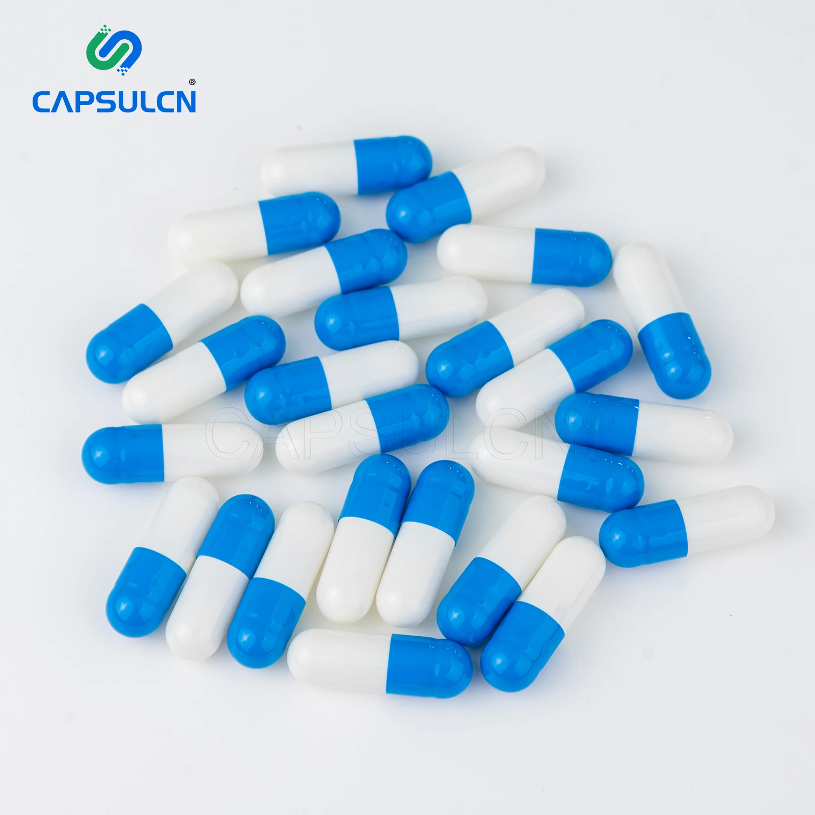 Sky Blue Ocean Blue White Empty Gelatin Capsules High Quality Bovine Bone Empty Gel Custom Size 000 00 0 1 2 3 4 5