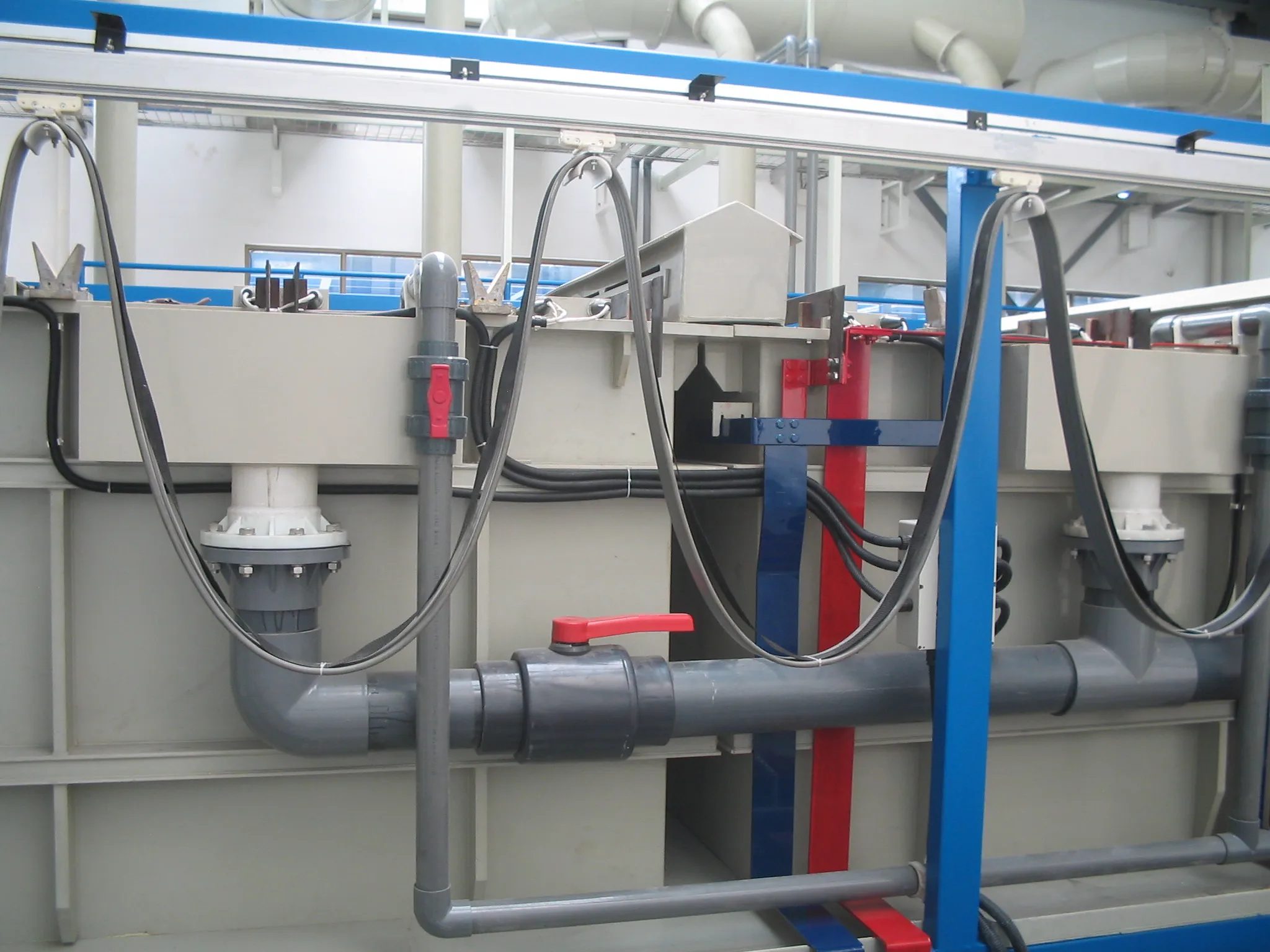 Automatic gantry type zinc plating production line