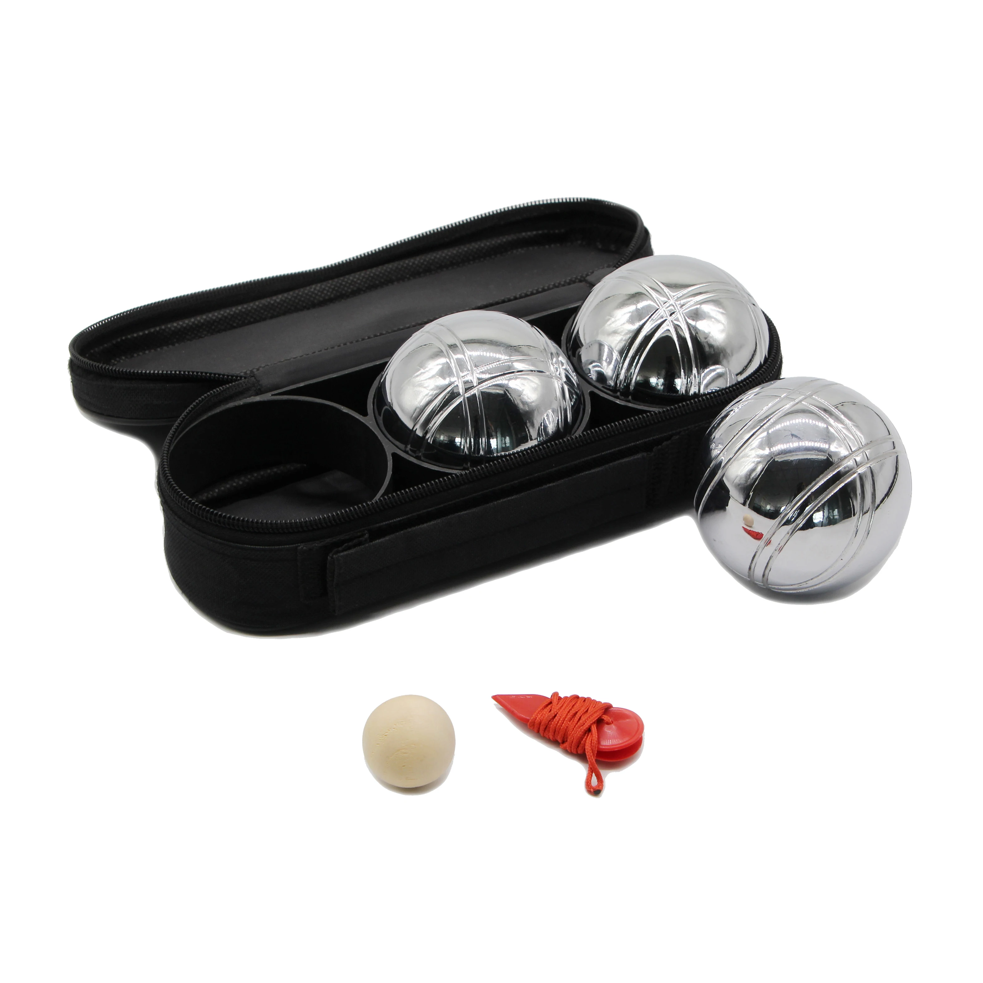 French lawn games 3 balls boules set petanque set in nylon bag
