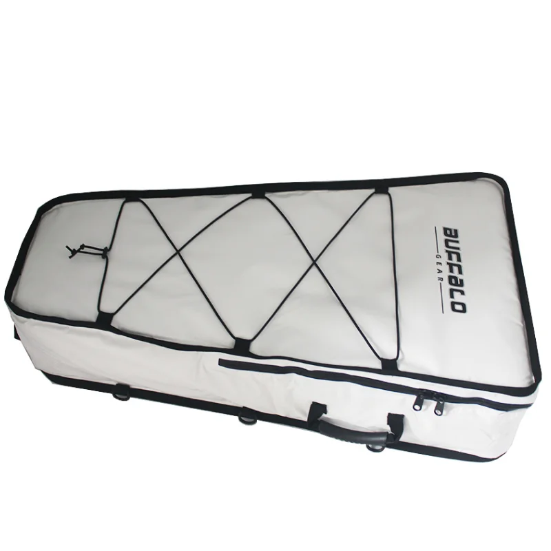 Large capacity canvas feeder backpack kayak live multifunction storage insulated fishing cooler waterproof tpu fish bag