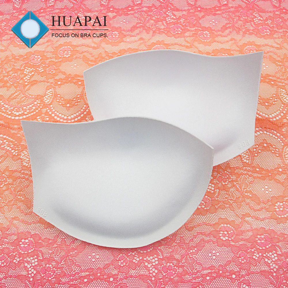 Bra cup manufacturer swimwear push up white bra cup in multi size