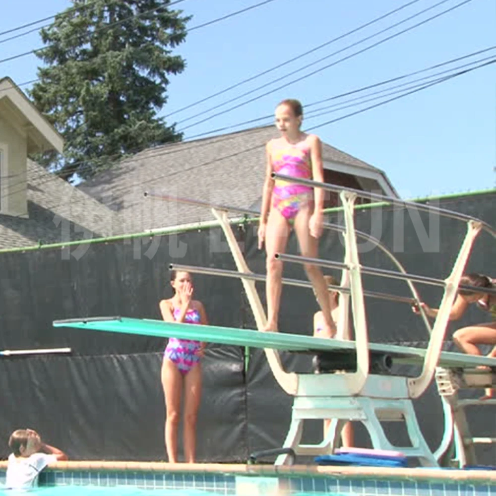 Diving Boards Swimming Pool Fiberglass 1 Set EFDB-V001 1.0 to 2.0 M 90 KG E-FUN SGS Certificate White 30mm