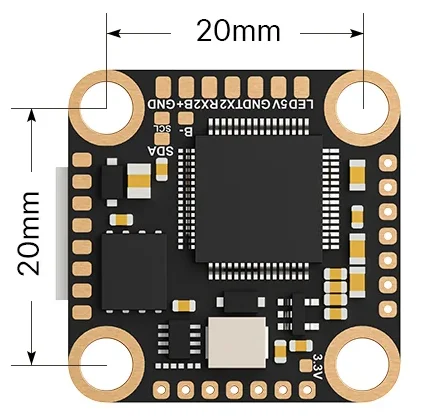 Foxeer F722 V4 Mini Flight Controller MPU6000 20*20mm for DIY RC FPV Racing Drone Controller Freestyle Drone Accessories