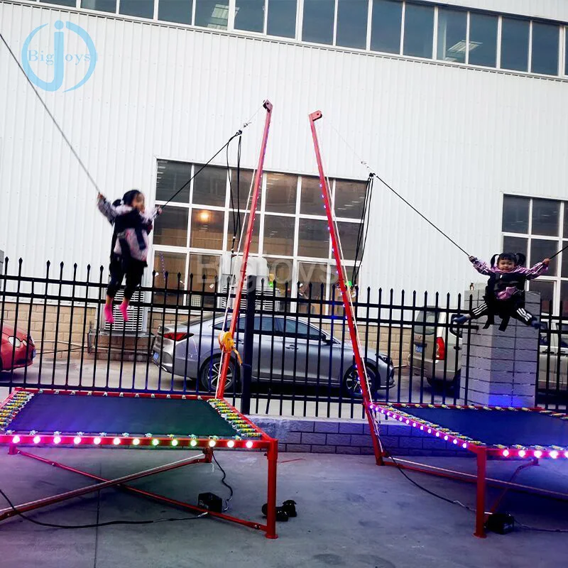 HOT SALE outdoor single bungee jumping/bungee trampoline for kids and adults