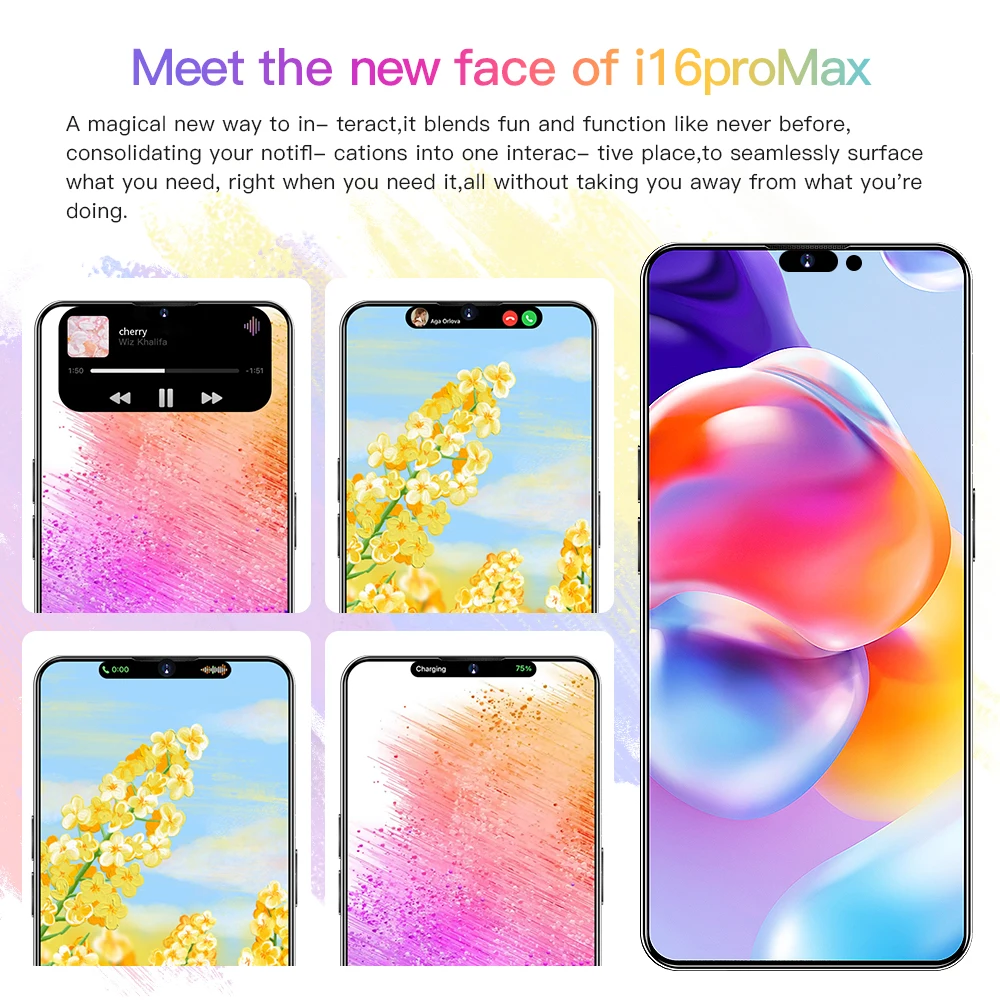Fnban новый смартфон 5G 16 Pro Max оригинальный 16Pro 16G 1T с дисплеем 4K Inteligente Telefon