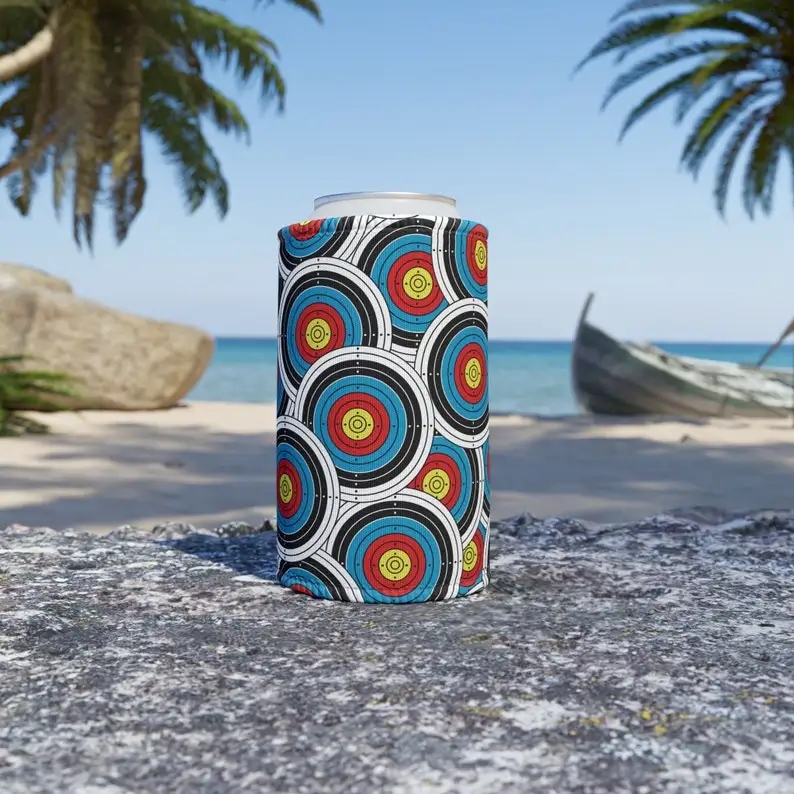 Custom Slim Can Cooler Koozies Beer Sleeves Bulk Personalized Insulated Neoprene Beverage Bottle Holder with Logo Image Text