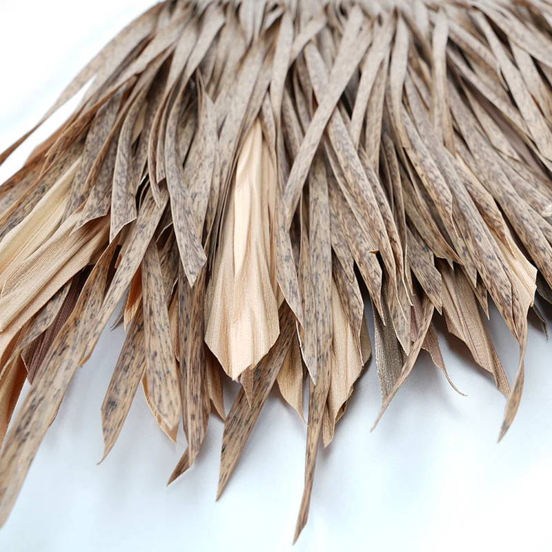 Wholesale waterproof fireproof artificial straw thatch roof synthetic synthetic straw roof