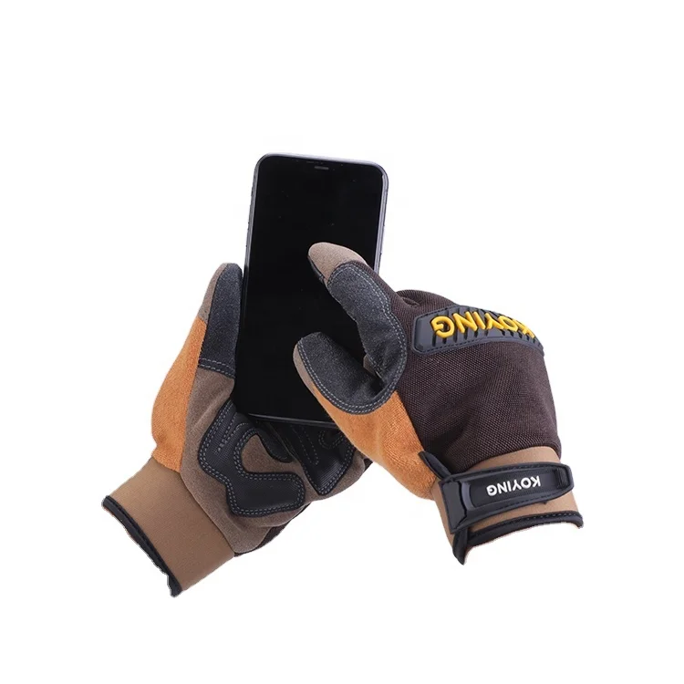 Touch Screen Mechanical Gloves Outdoor Sports Workout Full Finger Hand Protection