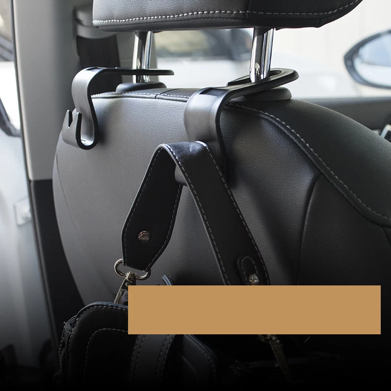 4pcs/Set S Type Car Seat Headrest Hooks Hanger Storage Organizer Universal For Handbag Purse Coat Fit Universal Vehicle Car