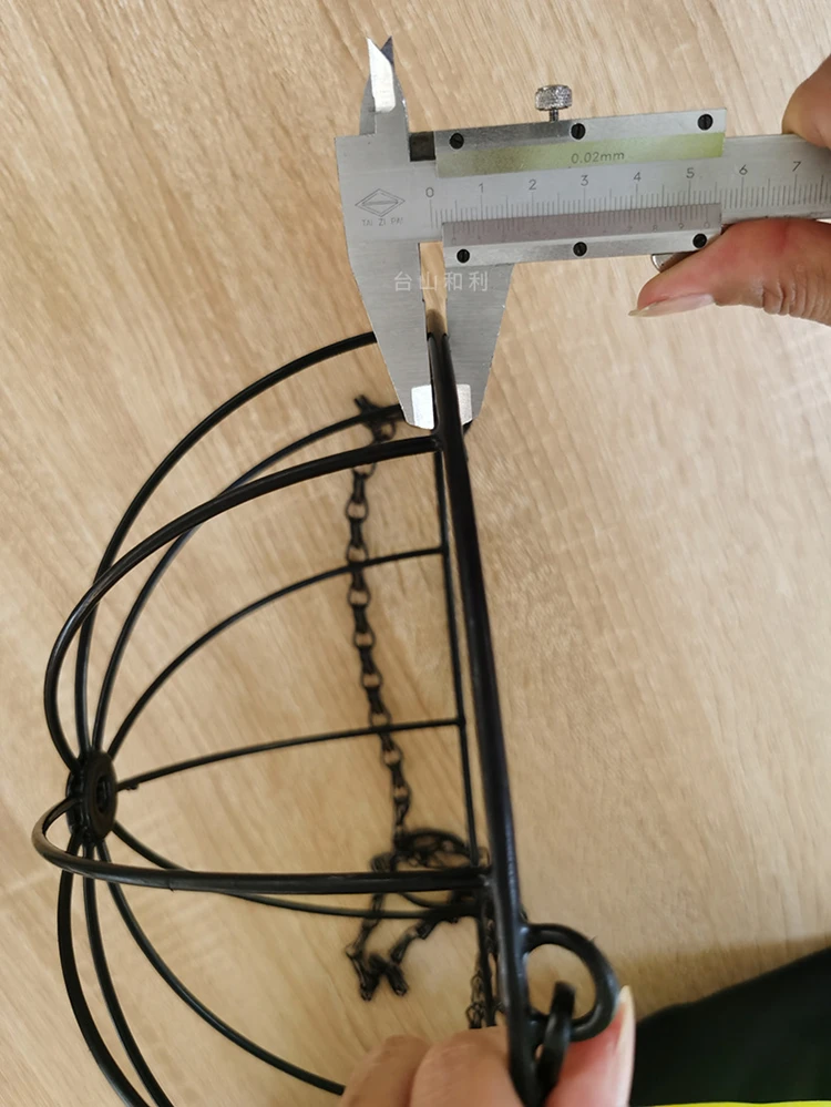 
14 inch coconut coir hanging storage basket pot with chain 