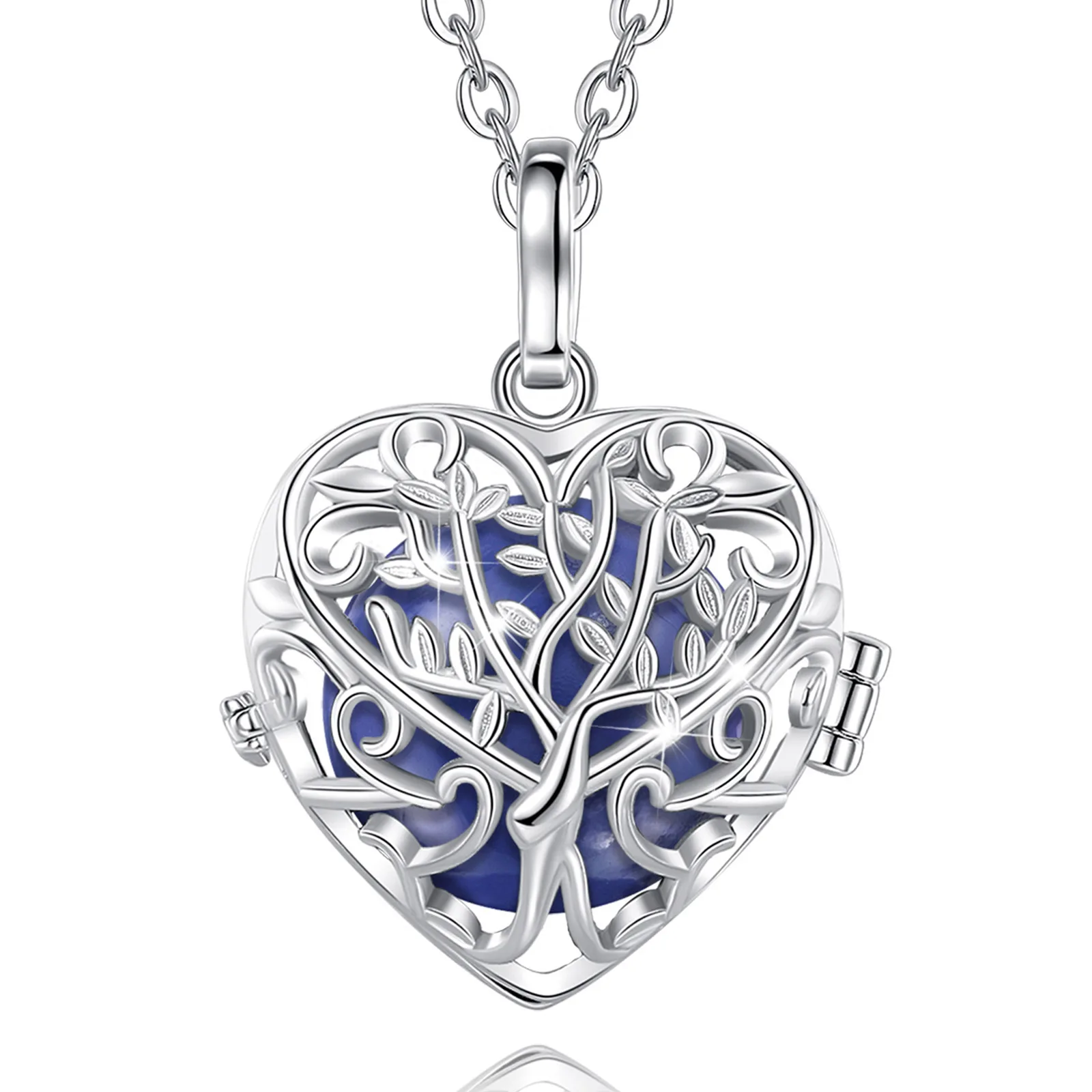 Tree of life music chime pregnancy harmony ball bola chime locket necklace pendant