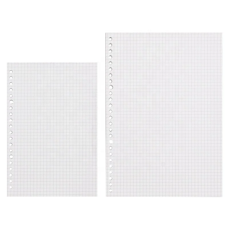 2022 B5 Planner Notebook Filler Paper Page Lining B5 Hole Punched Refills Inserts Filler Paper Pages In Set