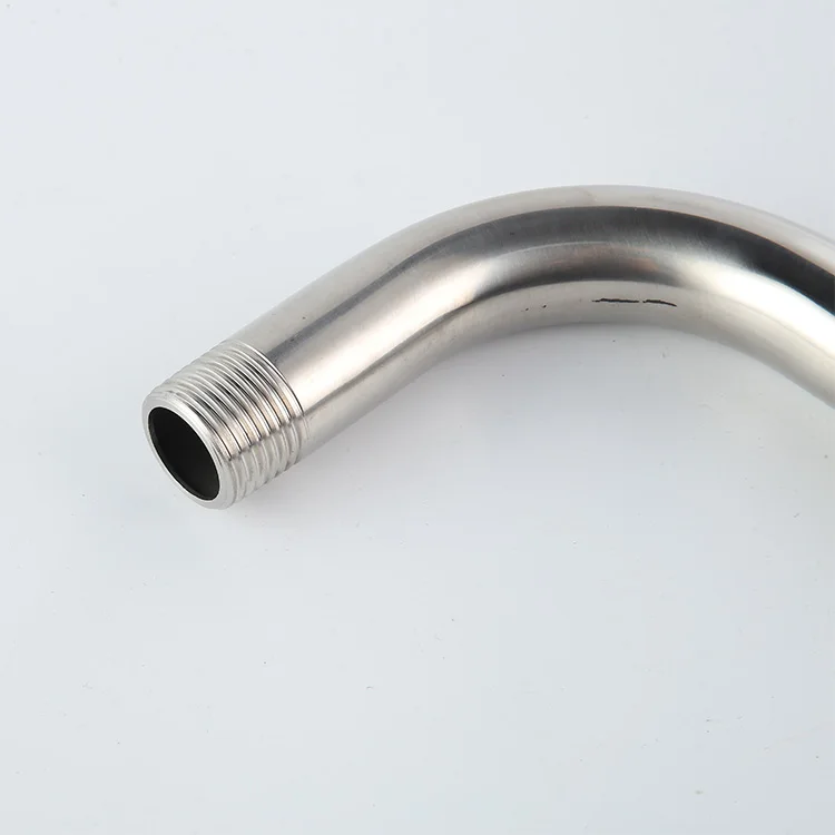 Extra Long Stainless Steel 17 Inch Replacement Shower Arm with Flange