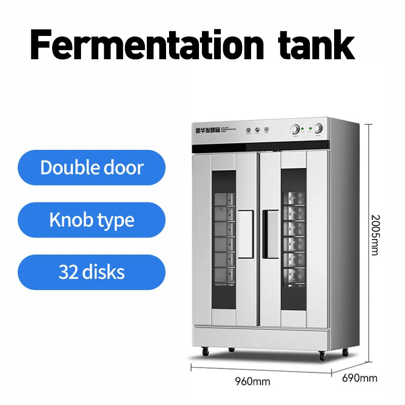 16 Trays Single Door Kitchen Restaurant Equipment Fermentation Tank Stainless Steel Toast Baking Retarder Bread Proofer