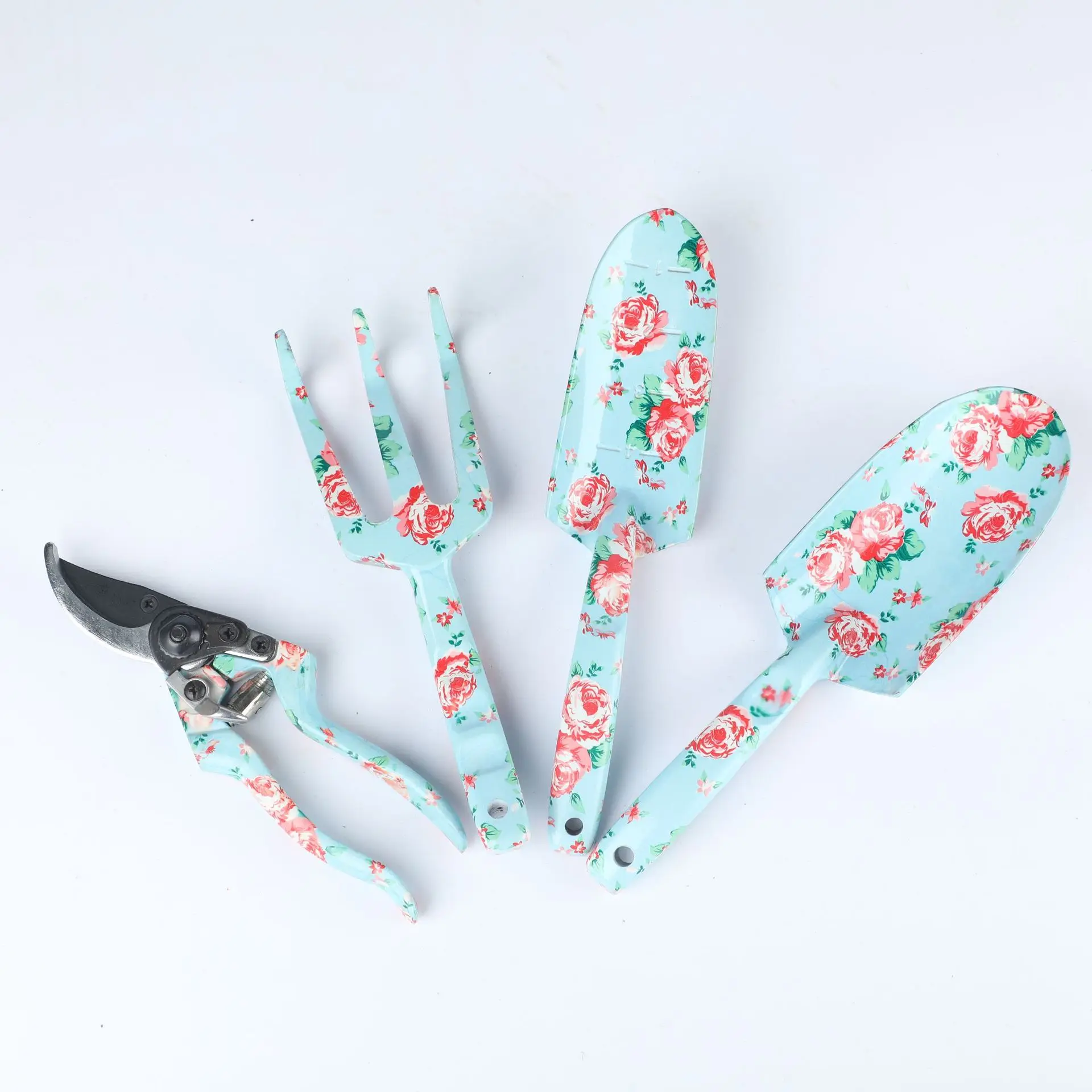 Professional Durable Gardening Tool Set Outdoor Shears Flower Print Garden Tools Set For Women