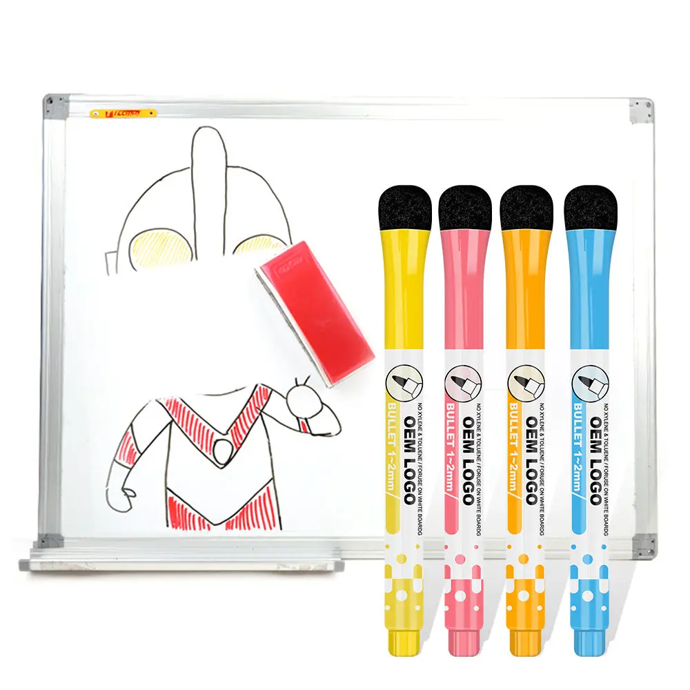High Quality Colorful Hot Sale Customization Dry Erase Marker Pen Whiteboard Markers with Eraser