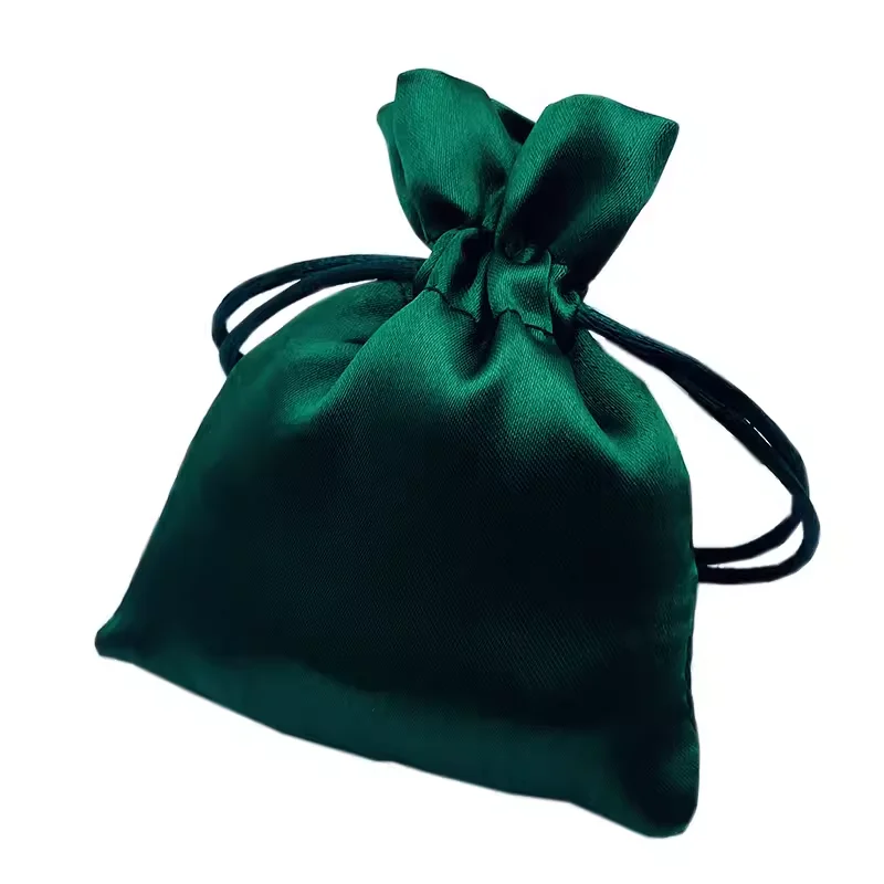 Silk satin high-end bundle pocket satin drawstring bag dust-proof storage bag high-end customized gift bag clothes shoes