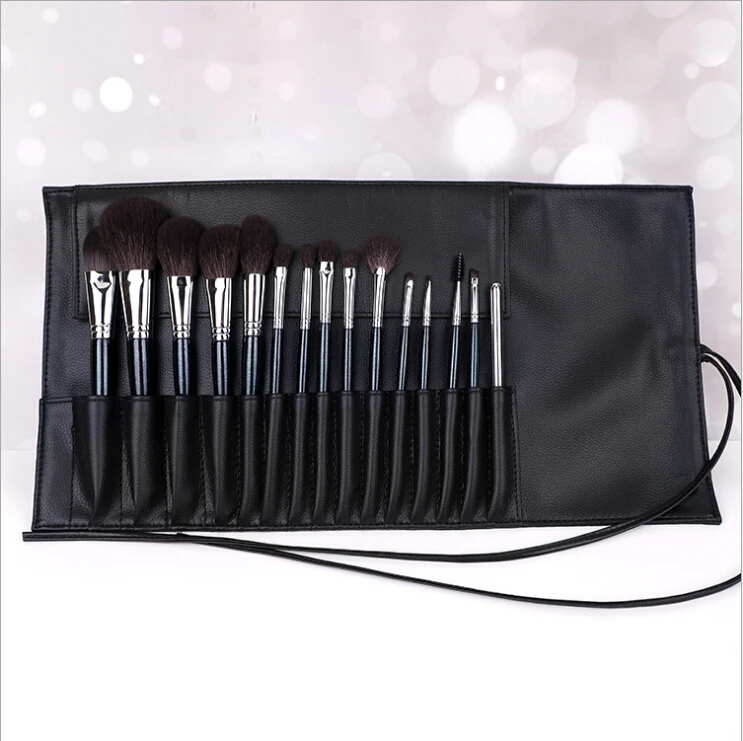 OUMO BRUSH--15 makeup brush set super soft hair XGF goat hair knot copper tube  makeup tool high quality makeup brushes