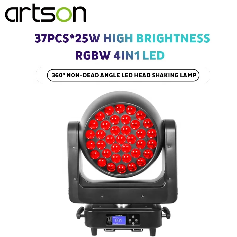 37 x 25w RGBW 4in1 Led Moving Head light Stage light for DJ show disco club
