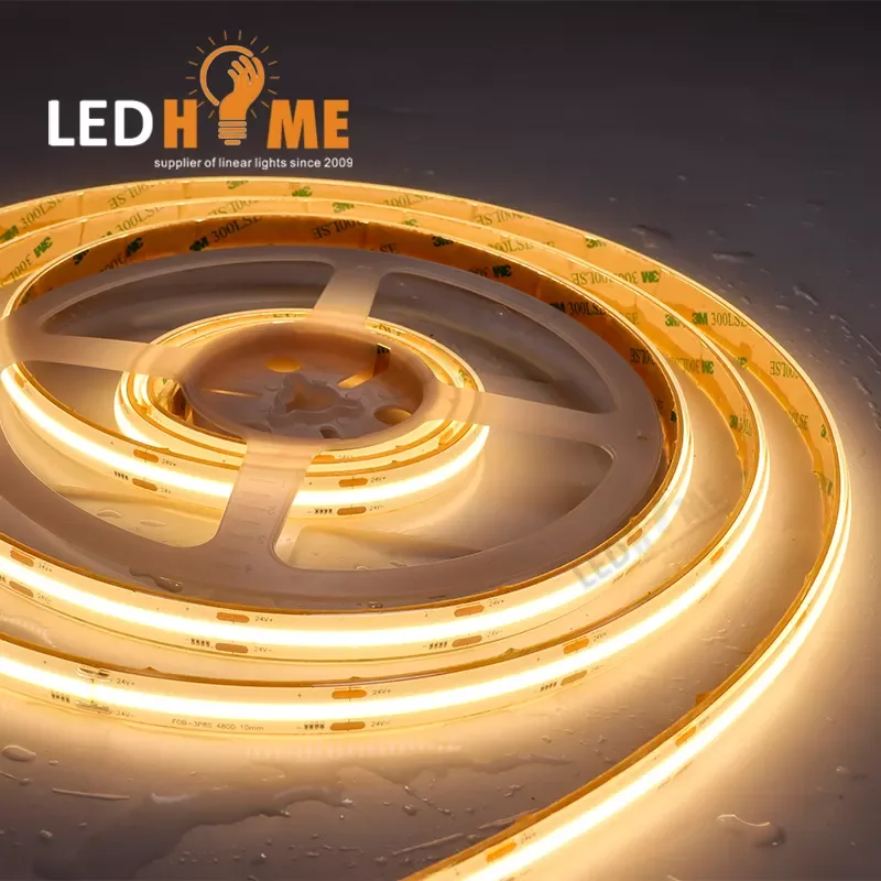 12V 24V 5mm 8mm 10mm 11W RGB RGBW IP20 IP65 IP68 Flexible Ambient COB LED Strip Light TV For Decorations