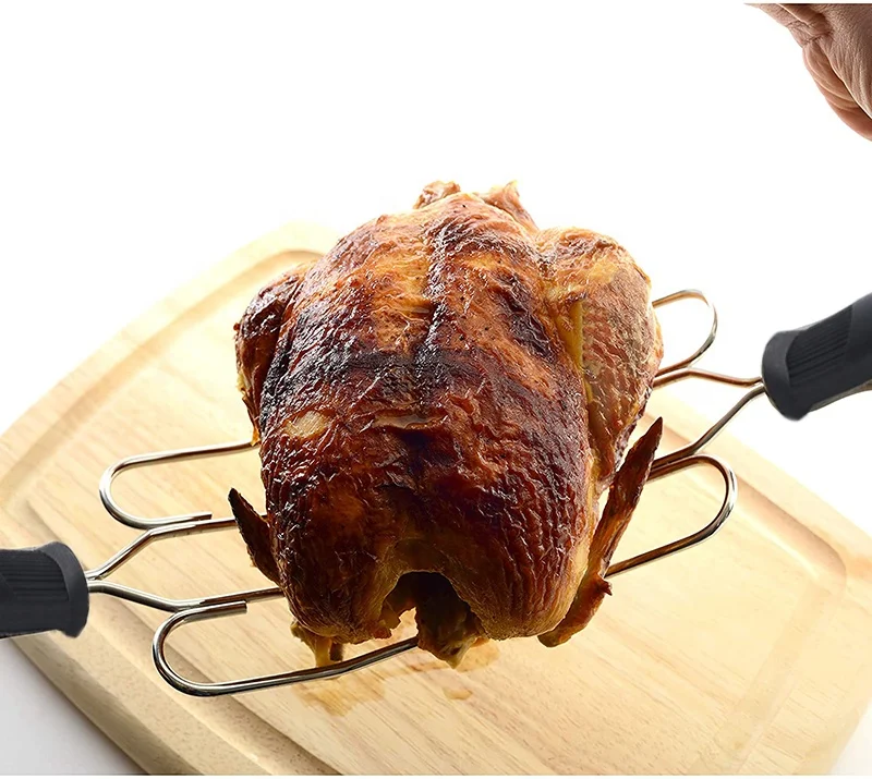 
High quality Stainless Steel Turkey Lifters Turkey Forks Set of 2 