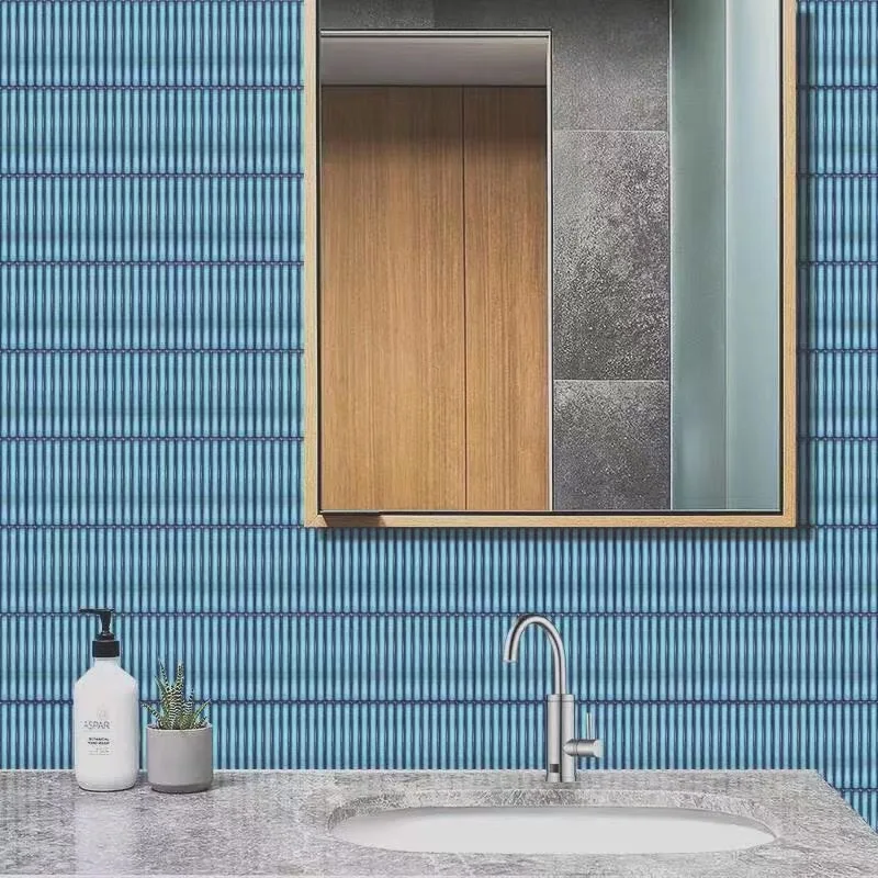 Foshan FaTong modern decorative ceramic tile dark green hand made ceramic wall tile mosaics wall