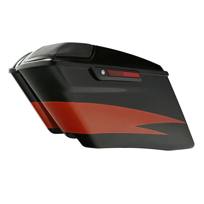 Седельные сумки HR3 90303002 подходят для CVO Street Glide 17 Sunburst Orange Starfire Black