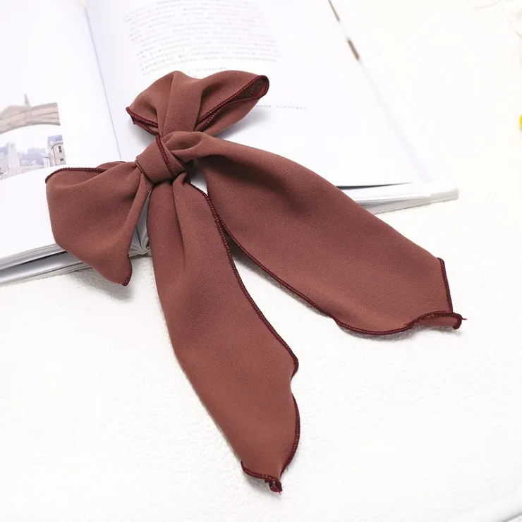 Women Rubber Bands Tiara Satin Ribbon Bow Hair Band Rope Scrunchie Ponytail Holder Gum for Hair Accessories Rope