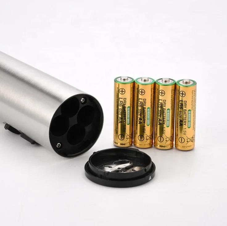 Amazon top seller design Electric  2 in 1 Wine Opener with foil cutter wine screw set with alkaline battery