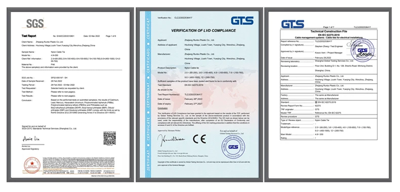 China manufacture  nylon 66 pa 66 material plastic nylon cable tie cable clamp strap wraps zip tie