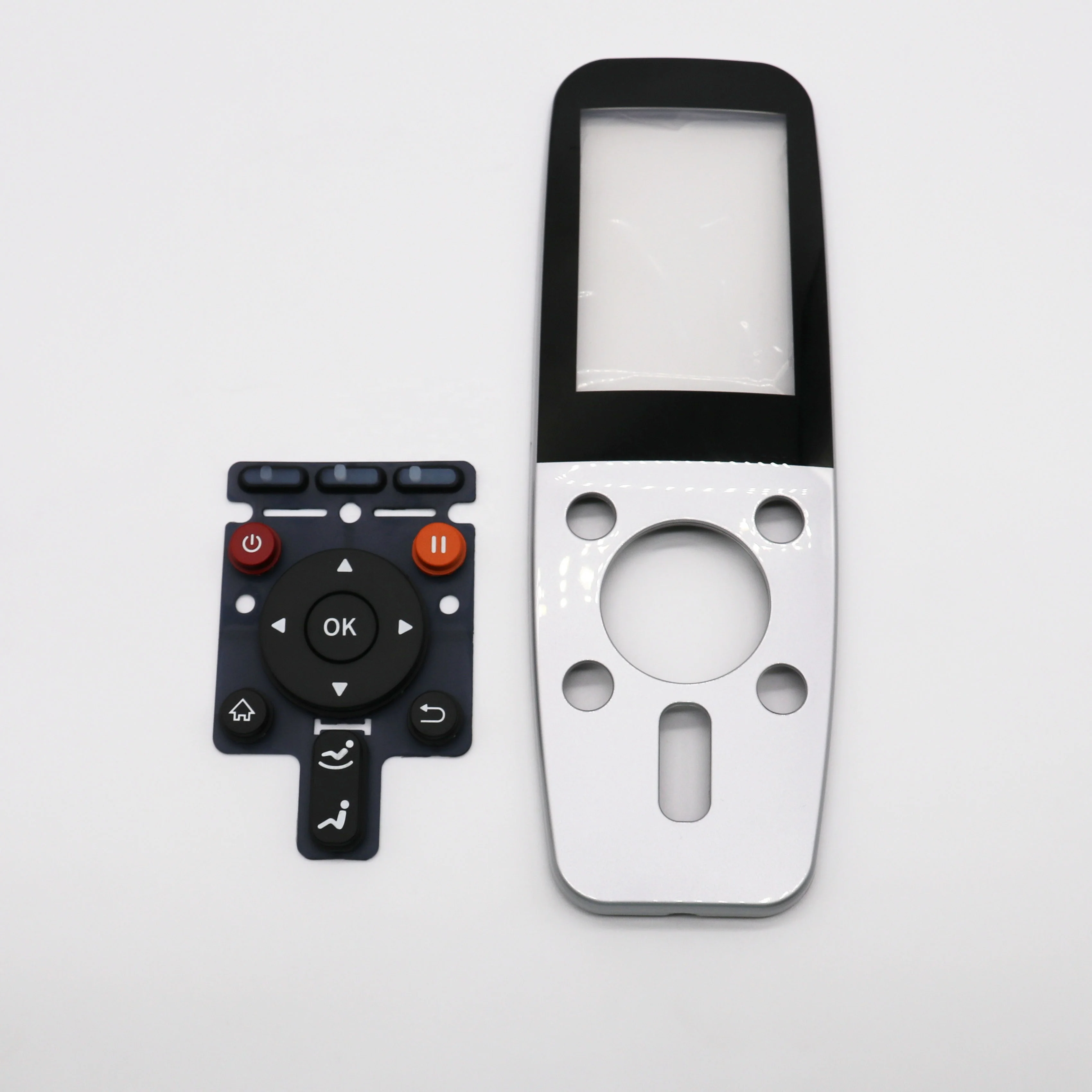 silicone rubber backlight hand press push button keypad and PC keycap