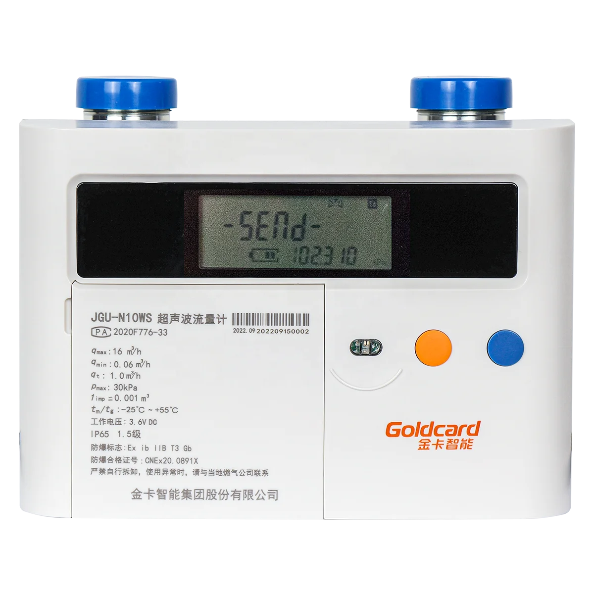 Ultrasonic Smart Gas Meter