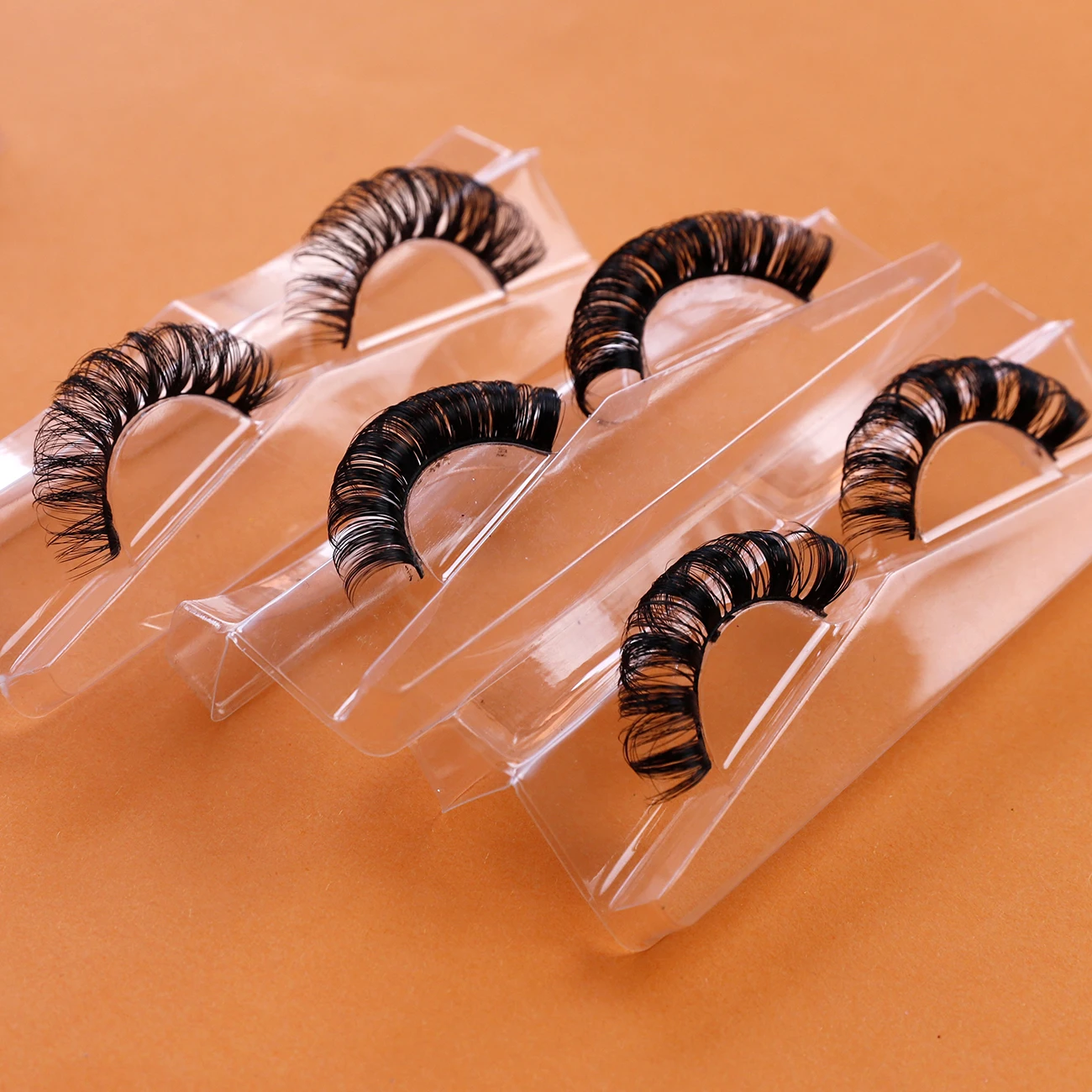 Customized Packing Handmade Russian strips eyelash deep d curl fluffy russian volume strip faux mink lash extension strip lash