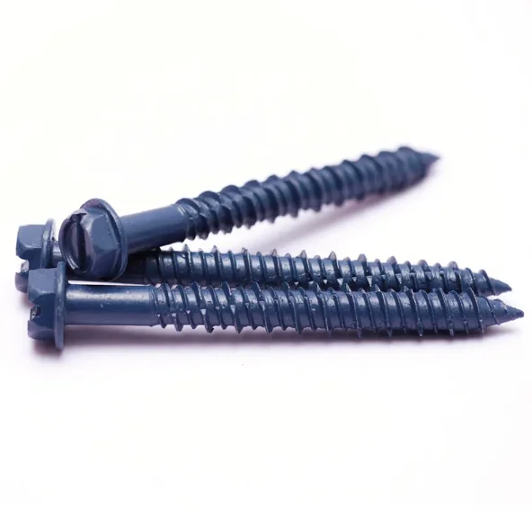 steel slotted hex washer head blue masonry tapcon concrete screw