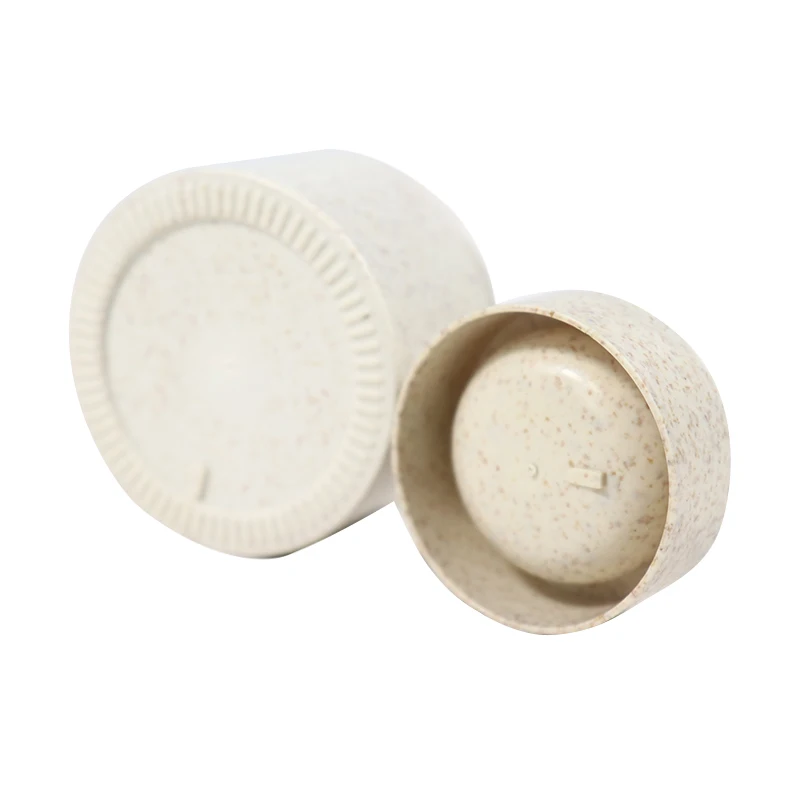 100% Biodegradable Compostable Cosmetic Packaging 30g 50g 100g PLA Corn Starch Moisturizers Cream Organic Cream Jar