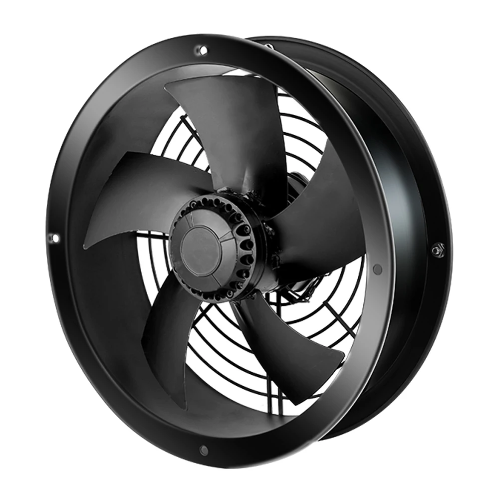 200MM AC duct fan 220v/380v Axial Exhaust Duct Impeller Rotor Motor External Short Tube Type Fan