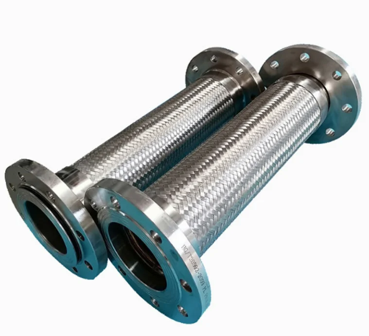 Stainless steel bellows industrial special high temperature hydraulic oil steam pipeline steel wire explosion-proof metal hose