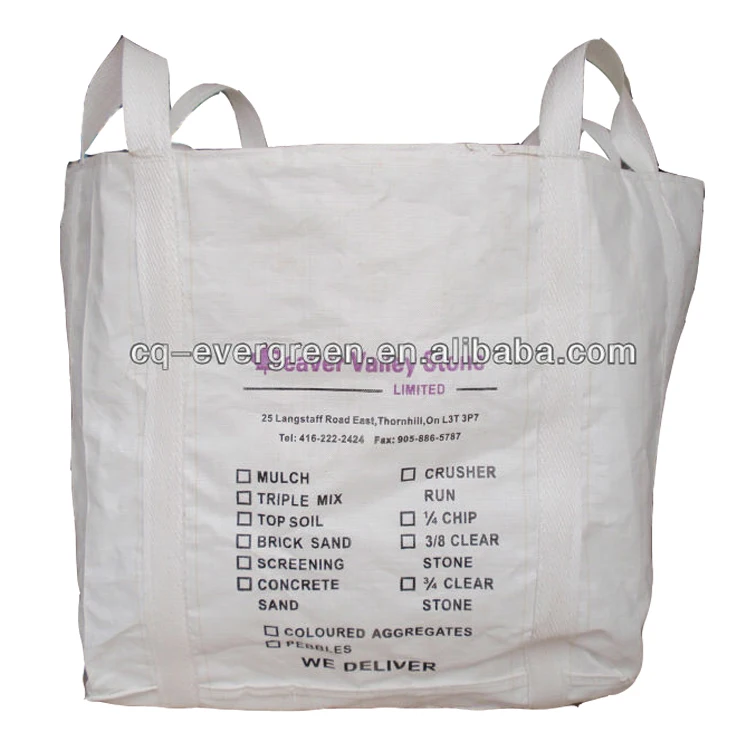 EGP Fibc big bag making industrial/agricultural jumbo bag one ton big bag